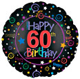 Happy 60th Birthday balloon
